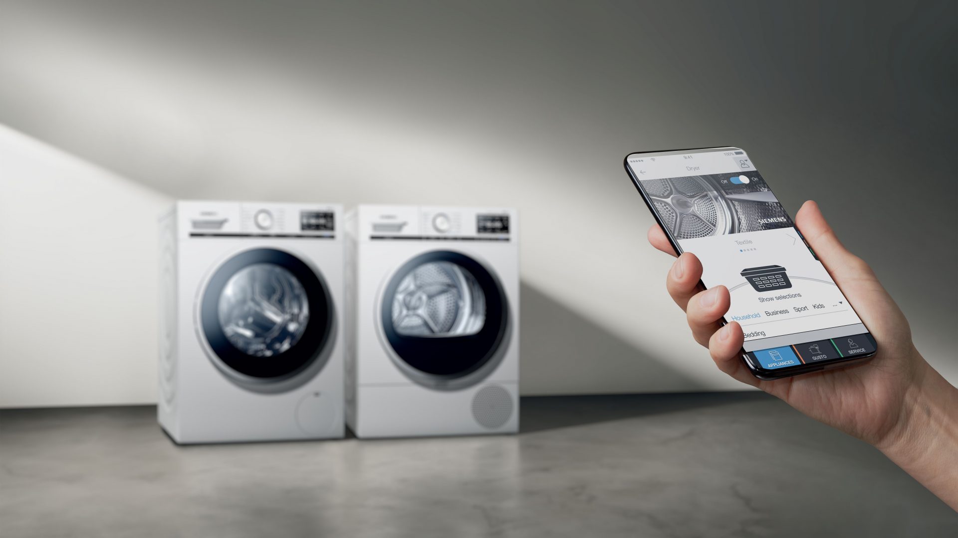 Inspiratiehuis Siemens wasmachine droger wifi