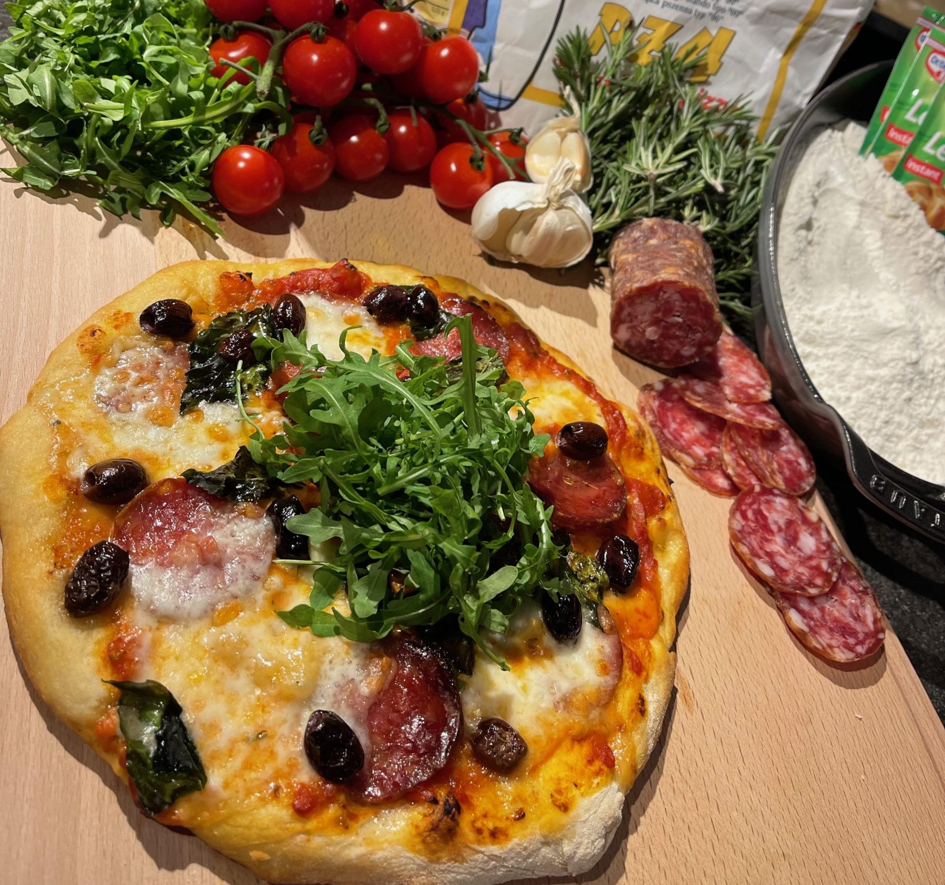 PIZZA PROSCIUTTO E MASCARPONE - Doppia lievitazione