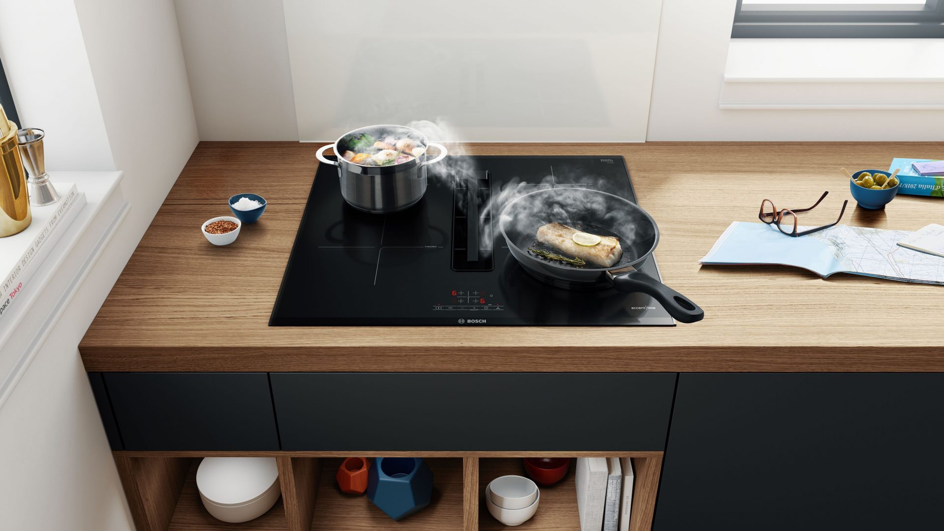 Inspiratiehuis Bosch kookplaat afzuiging 60 cm